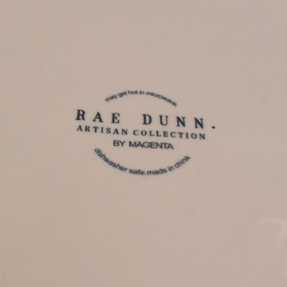 Rae Dunn "EAT" Icon Ceramic Off White Dinner Plate 2018 Collection - Picture 8 of 12